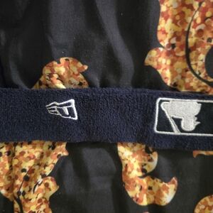 Navy Blue Headband with MLB Logo